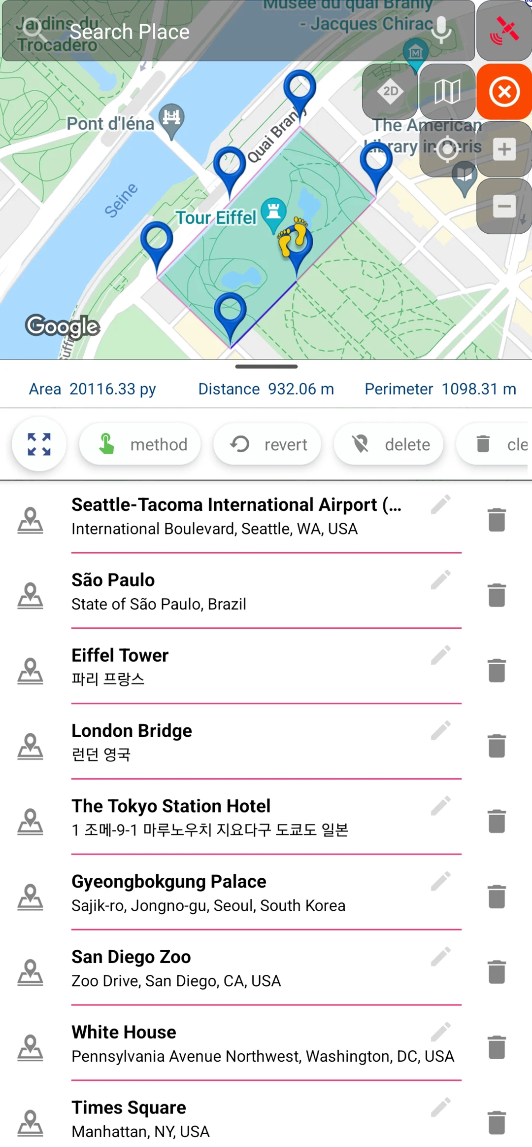 Land Area Measure And Compass screenshot