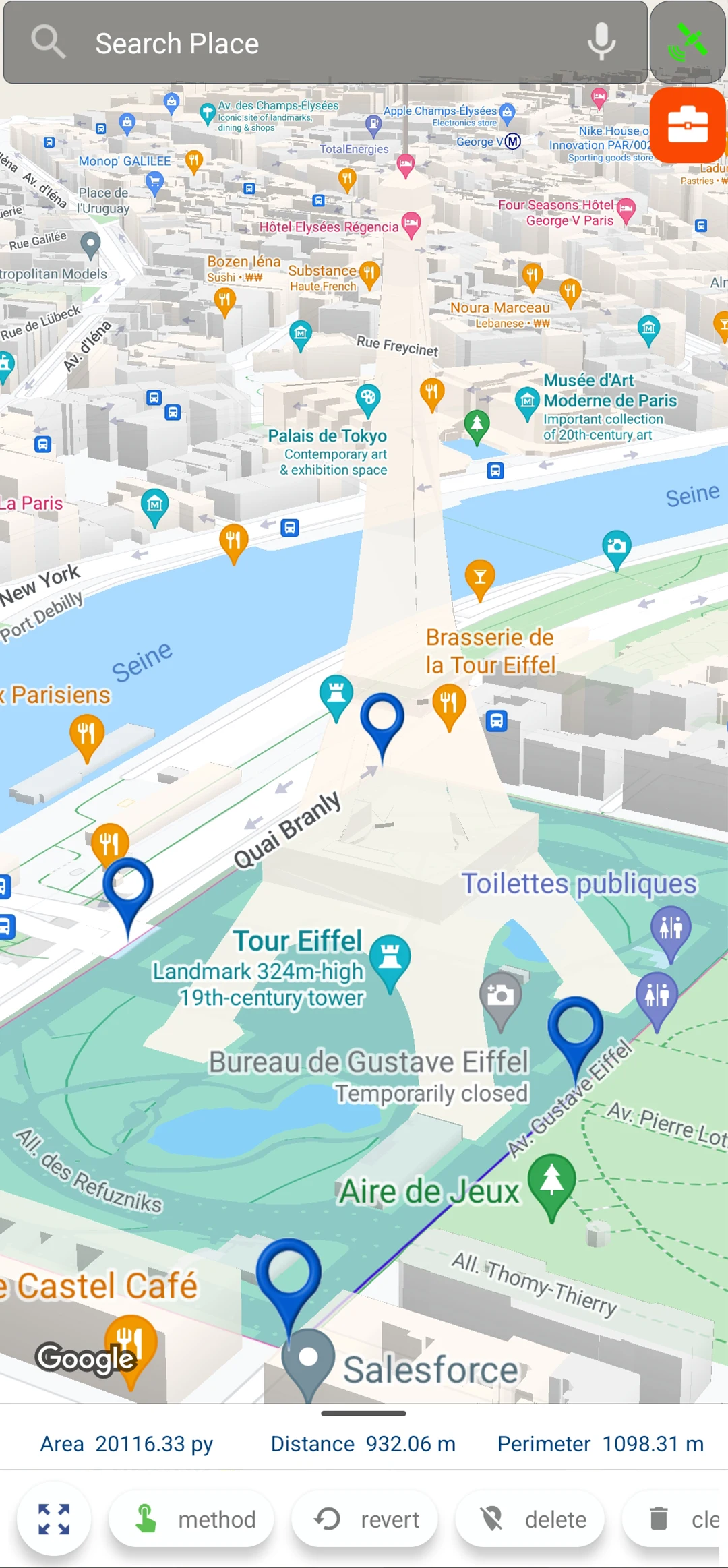 Land Area Measure And Compass screenshot